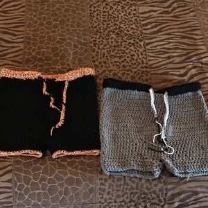 Handmade Crochet Shorts Bundle XS Men